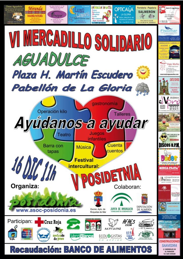 VI Mercadillo Solidario y V Festival Posidetnia