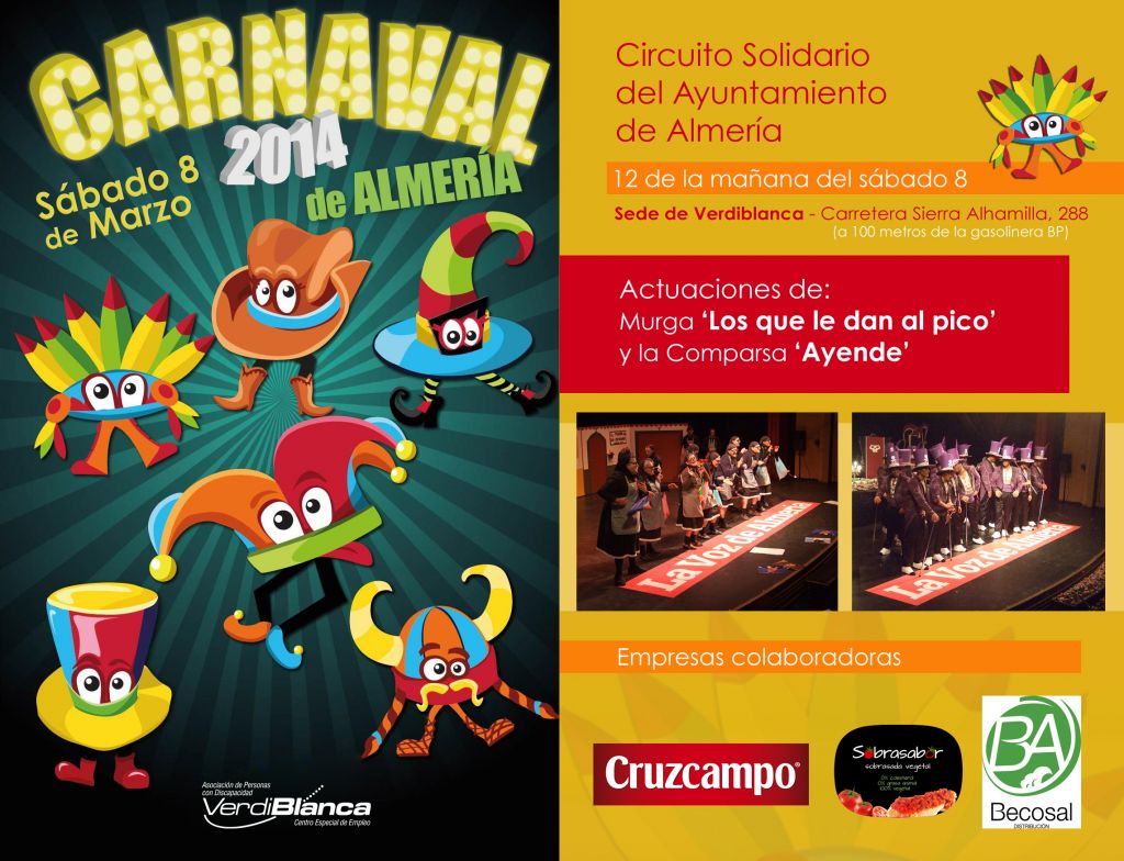 Carnaval solidario en Verdiblanca con murga y comparsa